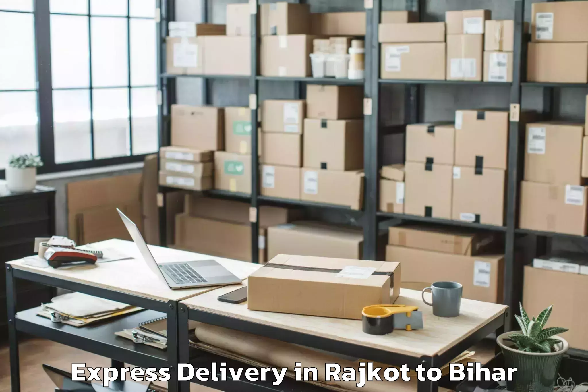 Professional Rajkot to Rohtas Express Delivery